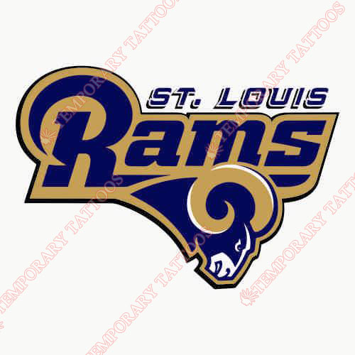 St. Louis Rams Customize Temporary Tattoos Stickers NO.767